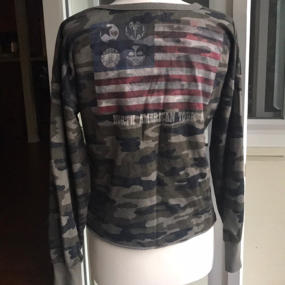 Kiss band Cammo Sweatshirt Choker Neck - Picture 5 of 5